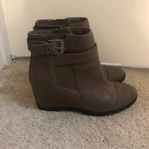 Wedge booties